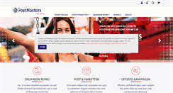 Desktop Screenshot of postmasters.nl